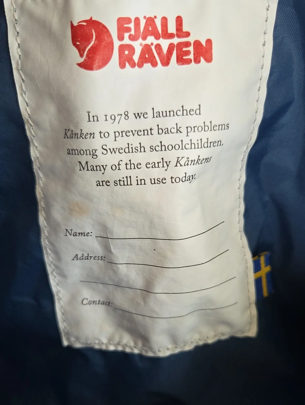 Fjallraven Kanken Mini Backpack Blue